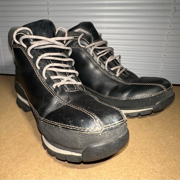 Timberland ACT Men’s Black Leather Lace Up Ankle Boots | Size 7M US - Picture 1 of 12